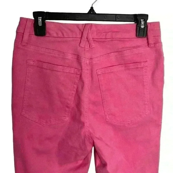 Good American Good Leg Coated Jeans in SORORITY PINK Size 10/30 - Picture 9 of 11